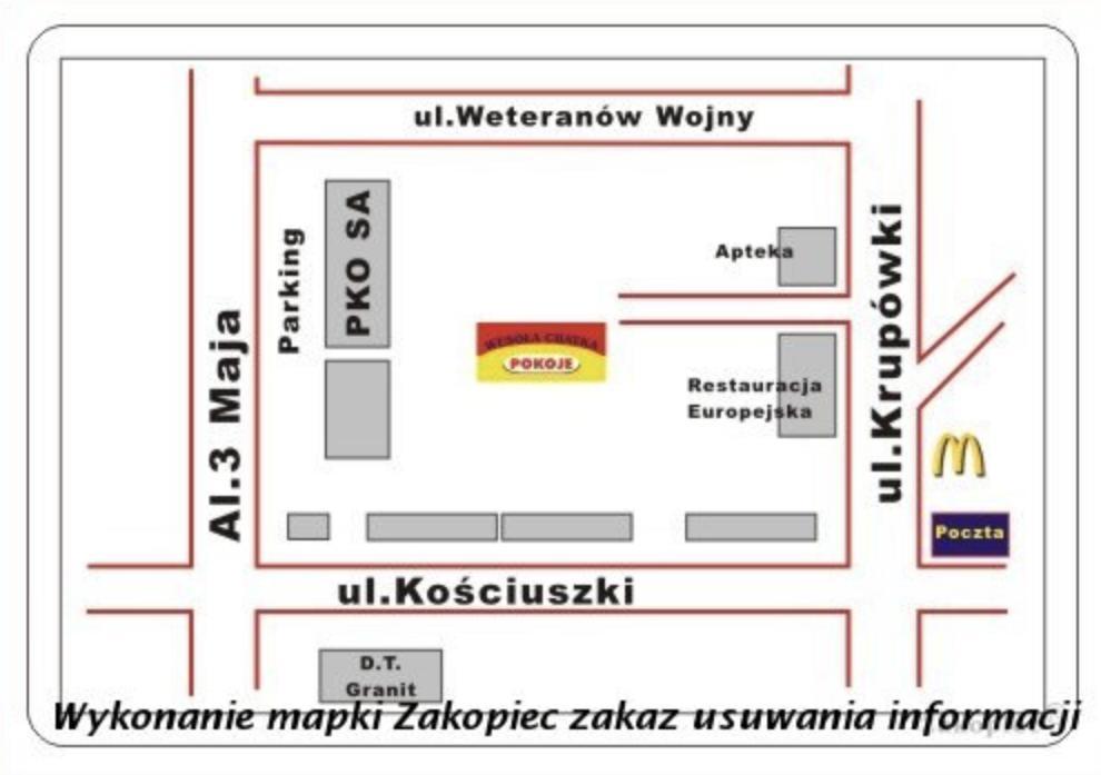 Wesola Chatka Zakopane - Krupowki 37A -Centrum Eksteriør bilde